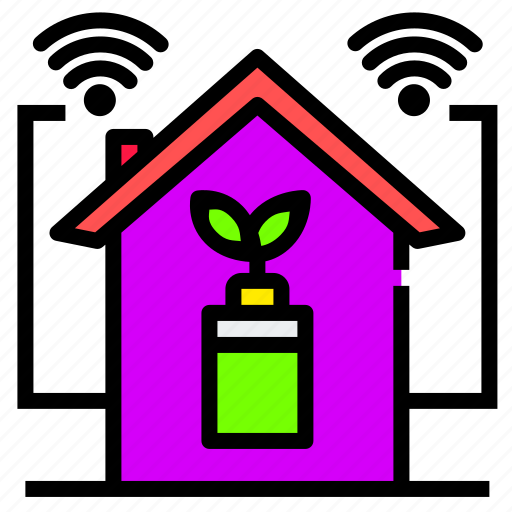 Battery, building, energy, home, house, power icon - Download on Iconfinder