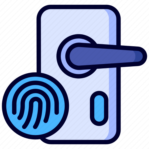 Biometric, fingerprint, lock, smart home icon - Download on Iconfinder