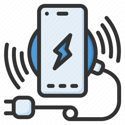 Wireless charger, smartphone, charging, mobile, device, gadget, phone icon - Download on Iconfinder