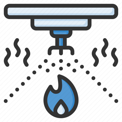 Sprinkler, shower, water, fire alarm, fire safety, emergency, alert icon - Download on Iconfinder