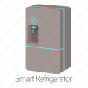 cartoon, equipment, fridge, kitchen, refrigerator, smart, technology