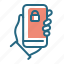lock, password, privacy, smartphone 