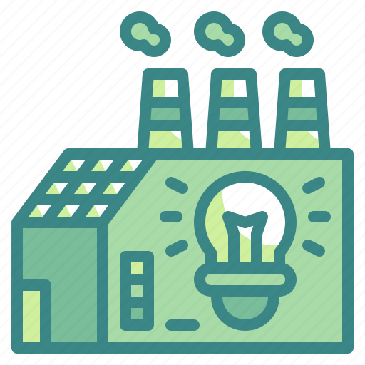 Innovation, smart, industry, factory, lightbulb, energy, ecology icon - Download on Iconfinder