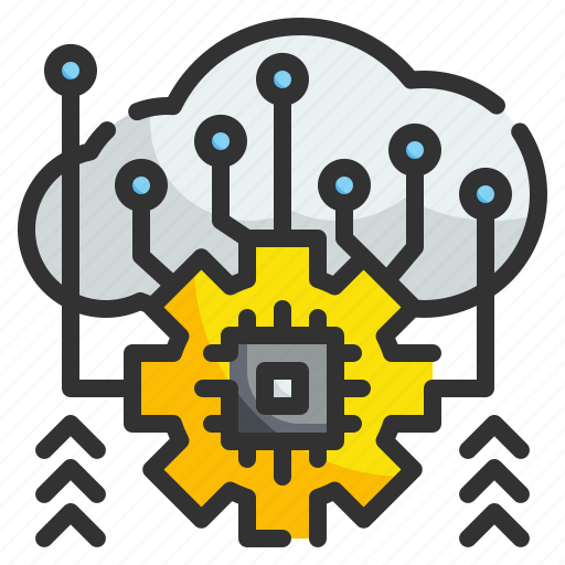 Cloud, computing, smart, industry, development, network, database icon - Download on Iconfinder