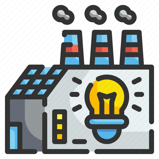 Innovation, smart, industry, factory, lightbulb, energy, ecology icon - Download on Iconfinder