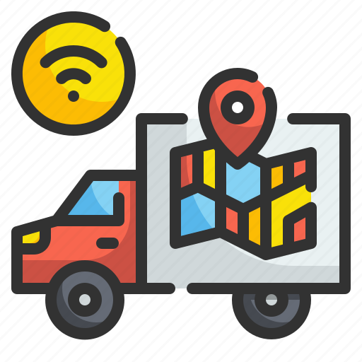 Logistic, map, smart, industry, transport, shipment, trucks icon - Download on Iconfinder