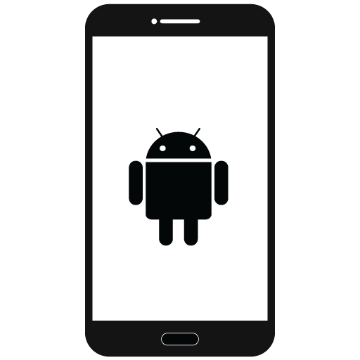 Android Logo Icon Symbol White Design Operating system Software Phone  Vector Illustration With Black Background 21515064 Vector Art at Vecteezy