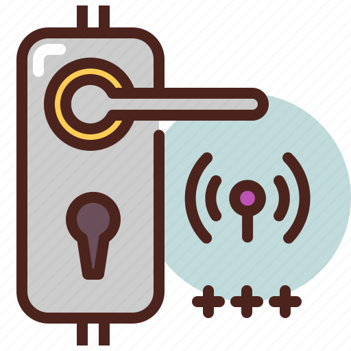 Door, key, lock, password, remote, wifi icon - Download on Iconfinder