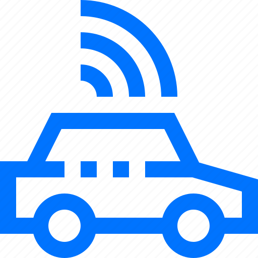Automobile, autonomous, car, self driving, smart, technology, wireless icon - Download on Iconfinder