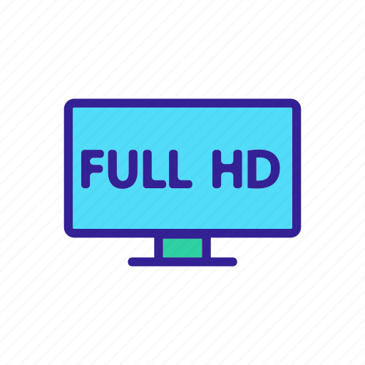 Electricity, full, hd, quality, smart, television, tv icon - Download on Iconfinder