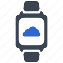 cloud, storage, server, smart, watch