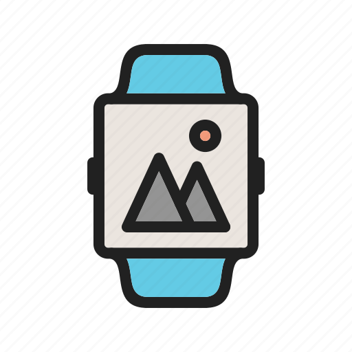 App, file, gallery, media, photos, smart, watch icon - Download on Iconfinder