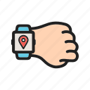 gps, location, map, mark, settings, tag, watch