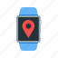 app, gps, location, mark, settings, tag, watch 