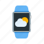 app, clock, clouds, smart, watch, weather, wrist 
