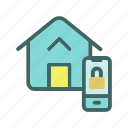 locking house, locking, padlock, access granted, protection, connection, electronics, automation, internet of things