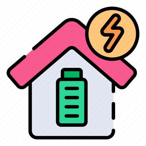 Battery, charge, battery charge, building, power, energy storage, charging icon - Download on Iconfinder