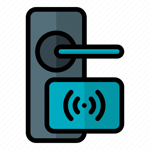 Smarthome, smart, home, iot, door, lock, card icon - Download on Iconfinder