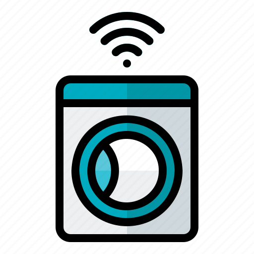 Smarthome, smart, home, iot, laundry, machine, wash icon - Download on Iconfinder