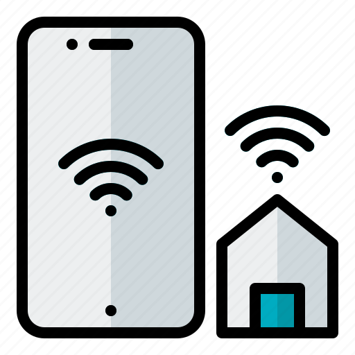 Smarthome, smart, home, iot, smartphone, connection icon - Download on Iconfinder