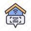 smarthome, technology, internet, device, iot, barcode, scan 