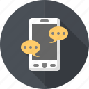 chat, communication, message, talk, bubble, smartphone, mobile