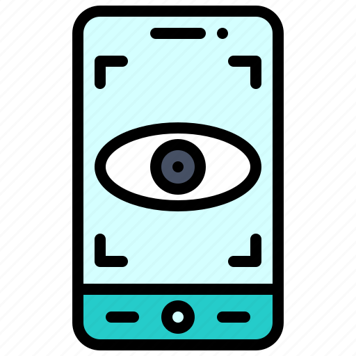 Smartphone, application, mobile, eye, scan, security, retina icon - Download on Iconfinder