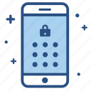 lock, mobile, password, pin, screen, smartphone