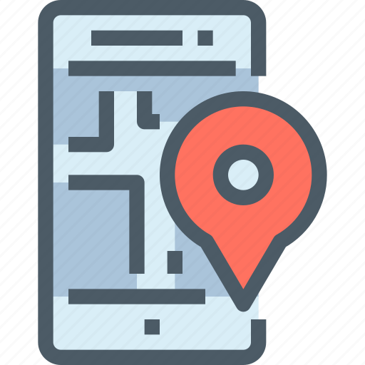 Gps, location, map, mobile, smartphone, technology icon - Download on Iconfinder