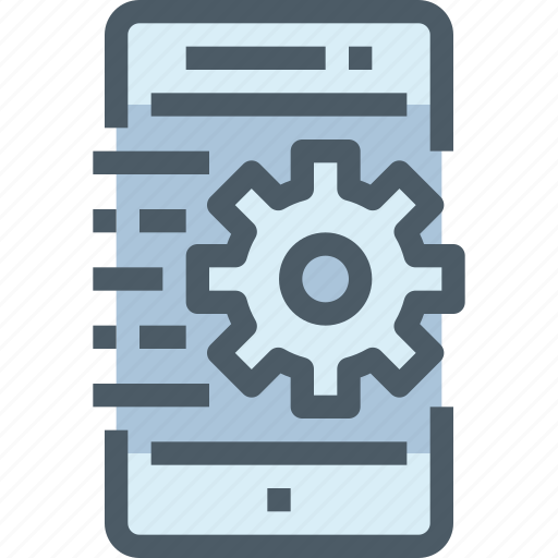 Gear, management, mobile, process, smartphone, technology icon - Download on Iconfinder