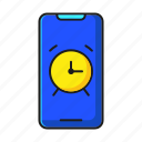 alarm, clock, mobile phone, smartphone, time, time set, watch