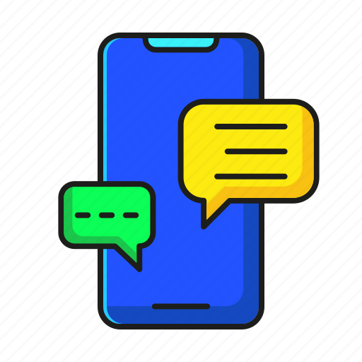 Chat, communication, live chat, message, mobile message, smartphone, phone icon - Download on Iconfinder