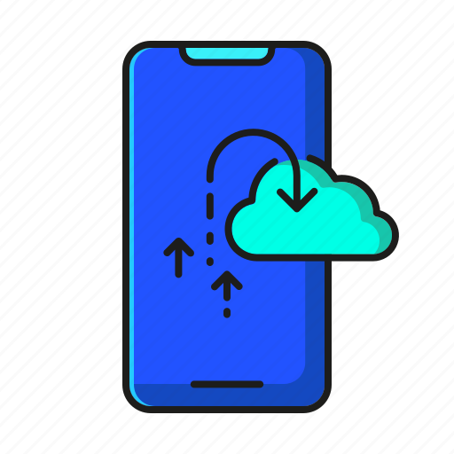 Cloud, file, online storage, smartphone, storage, upload, upload data icon - Download on Iconfinder