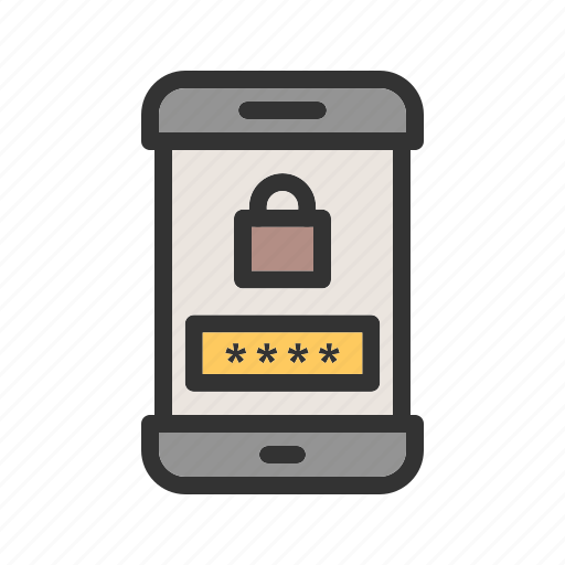 Lock, mobile, passcode, phone, screen, security, smartphone icon - Download on Iconfinder