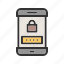 lock, mobile, passcode, phone, screen, security, smartphone 