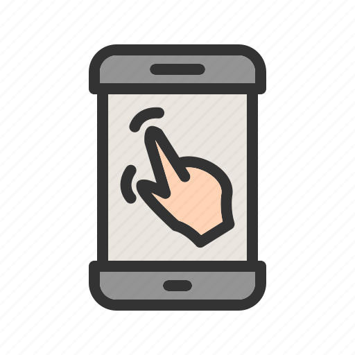 Finger, gestures, hand, mobile, phone, swipe, touch icon - Download on Iconfinder