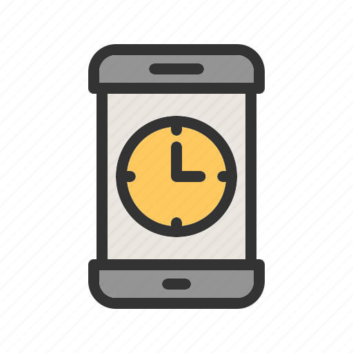 App, clock, mobile, plan, schedule, screen, time icon - Download on Iconfinder