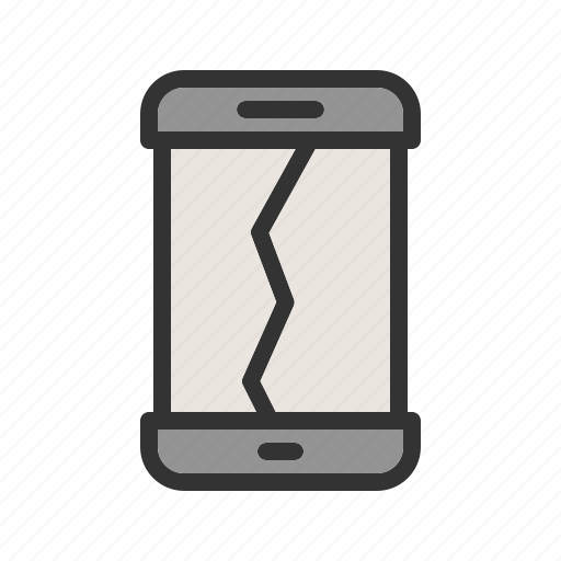 Broken, crack, damage, drop, phone, screen, smartphone icon - Download on Iconfinder