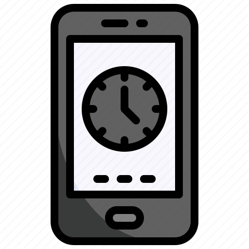 Clock, mobile, app, smartphone, time, phone icon - Download on Iconfinder