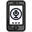 microphone, mobile, app, voice, recorder, smartphone, technology 