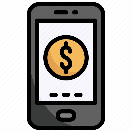 Money, smartphone, technology, mobile, phone, finance icon - Download on Iconfinder