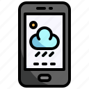 weather, mobile, app, forecast, technology, smartphone
