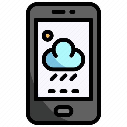 Weather, mobile, app, forecast, technology, smartphone icon - Download on Iconfinder