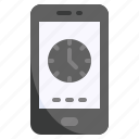 clock, mobile, app, smartphone, time, phone