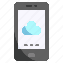 cloud, electronics, smartphone, technology, cellphone