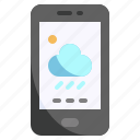 weather, mobile, app, forecast, technology, smartphone