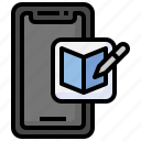 books, learning, mobile, phone, communications, education, smartphone