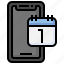 calendars, time, date, mobilephone, communications 