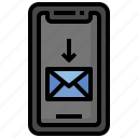 mail, connected, inbox, notification, conversation