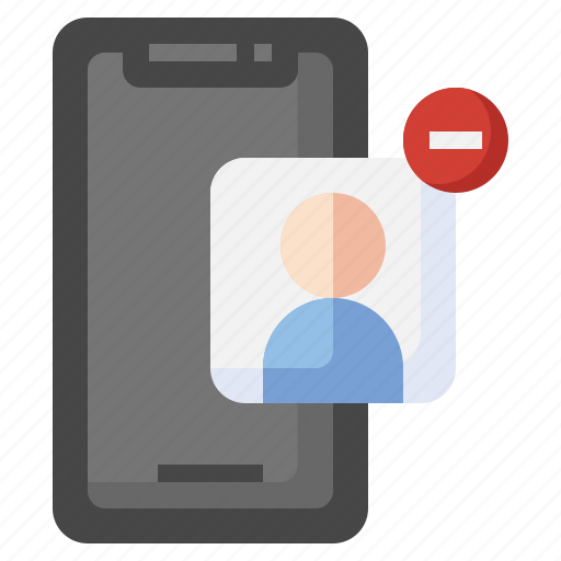Remove, users, mobile, phone, communications, smartphone icon - Download on Iconfinder